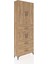 Arges Dolap 4 Raflı 3 Çekmeceli 4 Kapaklı 88X30X243 Çam-Çam 2