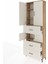 Arges Dolap 4 Raflı 3 Çekmeceli 4 Kapaklı 88X30X243 Çam-Aytaşı 4