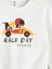 Yeni Sezon Bisiklet Yaka Baskılı Erkek Çocuk Sweatshirt 3