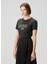 Regular Fit Siyah Logolu T-Shirt 3