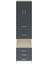 Hyperion Dolap 3 Raflı 5 Çekmeceli 2 Kapaklı 60X44X243 Aytaşı-Antrasit 1