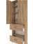 Arges Dolap 5 Raflı 2 Çekmeceli 2 Kapaklı 88X30X243 Çam-Çam 5