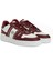 Beyaz Bordo Erkek Deri Sneaker 2