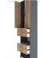 Hyperion Dolap 4 Raflı 4 Çekmeceli 2 Kapaklı 60X44X243 Antrasit-Çam 5