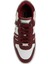 Beyaz Bordo Erkek Deri Sneaker 4