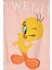 Kız Çocuk %100 Pamuk Tweety Nakışlı Paça Lastikli Trend Takım - 2147 3