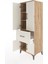 Hyperion Dolap 3 Raflı Tek Çekmeceli 4 Kapaklı 60X44X163 Çam-Aytaşı 4