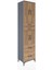 Hyperion Dolap 3 Raflı 4 Çekmeceli 4 Kapaklı 60X44X243 Antrasit-Çam 2