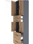 Hyperion Dolap 3 Raflı 4 Çekmeceli 4 Kapaklı 60X44X243 Antrasit-Çam 5