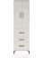 Hyperion Dolap Tek Raflı 3 Çekmeceli Tek Askılı 60X44X195 Aytaşı-Aytaşı 1