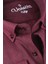 Erkek Kışlık Vişne Rengi Gömlek – Cepli Oversize Geniş Kesim Flanel Model 1