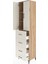 Hyperion Dolap 3 Raflı 4 Çekmeceli 2 Kapaklı 60X44X243 Çam-Aytaşı 4