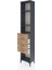 Arges Dolap 3 Raflı 3 Çekmeceli 44X30X221 Antrasit-Çam 4