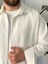 Bayaygün 5103 Oversize Kadife Gomlek _beyaz 2