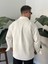 Bayaygün 5103 Oversize Kadife Gomlek _beyaz 4