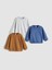 Yeni Sezon Bisiklet Yaka Basic Erkek Bebek Sweatshirt 3'lü 1