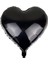 Siyah Kalp Folyo Balon 18 Inç - 45 cm 1