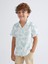 Yeni Sezon Rahat Kalıp Baskılı Erkek Çocuk Gömlek 1