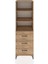 Hyperion Dolap 3 Raflı 3 Çekmeceli 60X44X195 Çam-Çam 1