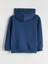 Yeni Sezon Kapüşonlu Basic Uzun Kollu Erkek Çocuk Fermuarlı Sweatshirt 2