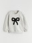 Yeni Sezon Fiyonk Baskılı Kız Çocuk Sweatshirt ve Tayt 2'li 2