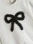 Yeni Sezon Fiyonk Baskılı Kız Çocuk Sweatshirt ve Tayt 2'li 3