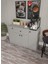 %100 Mdf 4 Kapaklı 1 Çekmeceli Çok Amaçlı Mutfak Dolabı – Kahve Köşesi – Kiler Dolabı- Gri (80X120X40 Cm) Moriva 5