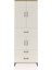 Arges Dolap 4 Raflı 3 Çekmeceli 4 Kapaklı 88X30X243 Çam-Aytaşı 1