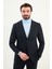 Desenli Slim Fit Mono Yaka Yün Erkek Takım Elbise 4