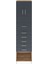 Hyperion Dolap 2 Raflı 6 Çekmeceli 2 Kapaklı 60X44X243 Çam-Antrasit 1