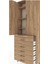 Arges Dolap 4 Raflı 5 Çekmeceli 2 Kapaklı 88X30X243 Çam-Çam 5