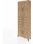 Arges Dolap 3 Raflı 4 Çekmeceli 4 Kapaklı 88X30X243 Çam-Çam 3