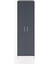 Hyperion Dolap 3 Raflı 2 Kapaklı Tek Askılı 60X44X195 Antrasit-Antrasit 1