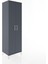 Hyperion Dolap 3 Raflı 2 Kapaklı Tek Askılı 60X44X195 Antrasit-Antrasit 2