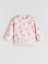 Yeni Sezon Bisiklet Yaka Çiçekli Kız Çocuk Sweatshirt 1