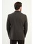 Çizgili Slim Fit Geniş Yaka Kruvaze Yün Erkek Ceket 5