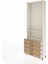 Arges Dolap 2 Raflı 4 Çekmeceli Tek Askılı 88X30X243 Aytaşı-Çam 4