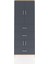 Arges Dolap 4 Raflı 3 Çekmeceli 4 Kapaklı 88X30X243 Çam-Antrasit 1