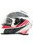 Gp My Helmet MKS002-WRB Güneş Vizörlü Şeffaf Çene Açılır Motosiklet Kaskı L 4