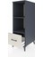 Kronos Dolap 2 Raflı Tek Çekmeceli 44X59X134 Antrasit-Aytaşı 4