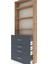 Arges Dolap 4 Raflı 4 Çekmeceli 88X30X243 Çam-Antrasit 5