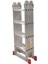 Dört Kırmalı Akrobat Merdiven 4x3 Basamaklı 3.75 Metre 4
