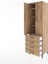 Hyperion Dolap 4 Raflı 4 Çekmeceli 2 Kapaklı 60X44X195 Çam-Çam 4