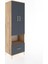 Hyperion Dolap 5 Raflı Tek Çekmeceli 2 Kapaklı 60X44X195 Çam-Antrasit 2