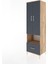Hyperion Dolap 5 Raflı Tek Çekmeceli 2 Kapaklı 60X44X195 Çam-Antrasit 3