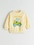 Yeni Sezon Bisiklet Yaka Baskılı Erkek Çocuk Sweatshirt 1