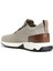 Açık Gri Logo Detaylı Erkek Keten Sneaker 3