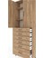 Arges Dolap 3 Raflı 6 Çekmeceli 2 Kapaklı 88X30X243 Çam-Çam 5