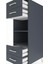 Kronos Dolap 2 Raflı 4 Çekmeceli 44X59X134 Antrasit-Antrasit 5