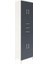 Hyperion Dolap 5 Raflı 3 Çekmeceli 4 Kapaklı 60X44X243 Aytaşı-Antrasit 2